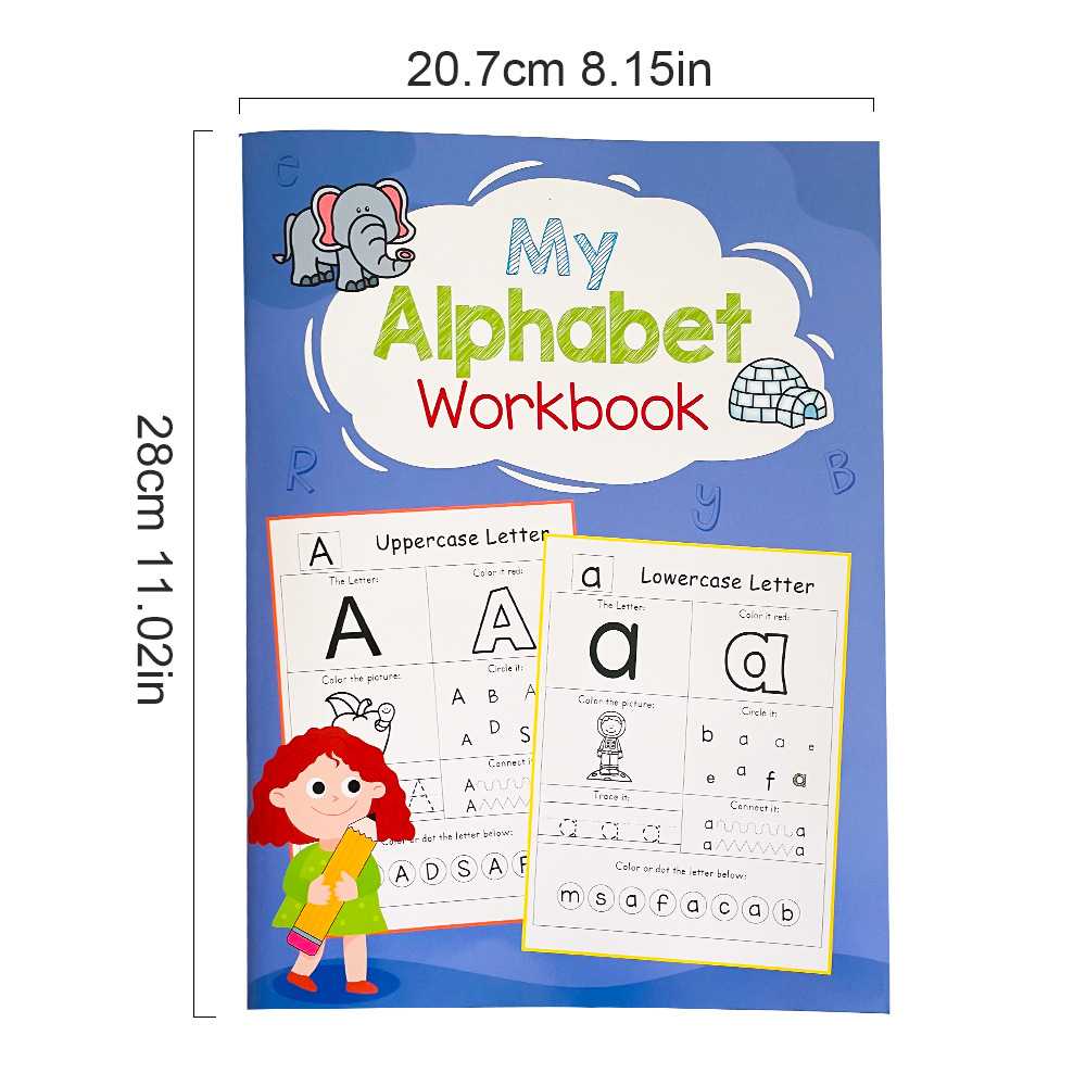54 หน้าตัวอักษร A-Z ตัวอักษร P - Learning Workbook Preschool บทวิจารณ์และราคา