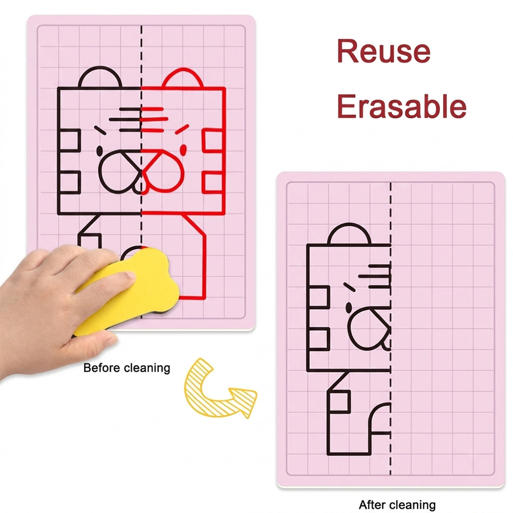 ของเล่นวาดภาพลายตารางสำหรับเด็ - Learning Workbook Preschool บทวิจารณ์และราคา