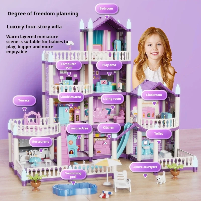 บ้านตุ๊กตา DIY ปราสาทสำหรับเด็ - Kids Education Images บทวิจารณ์และราคา