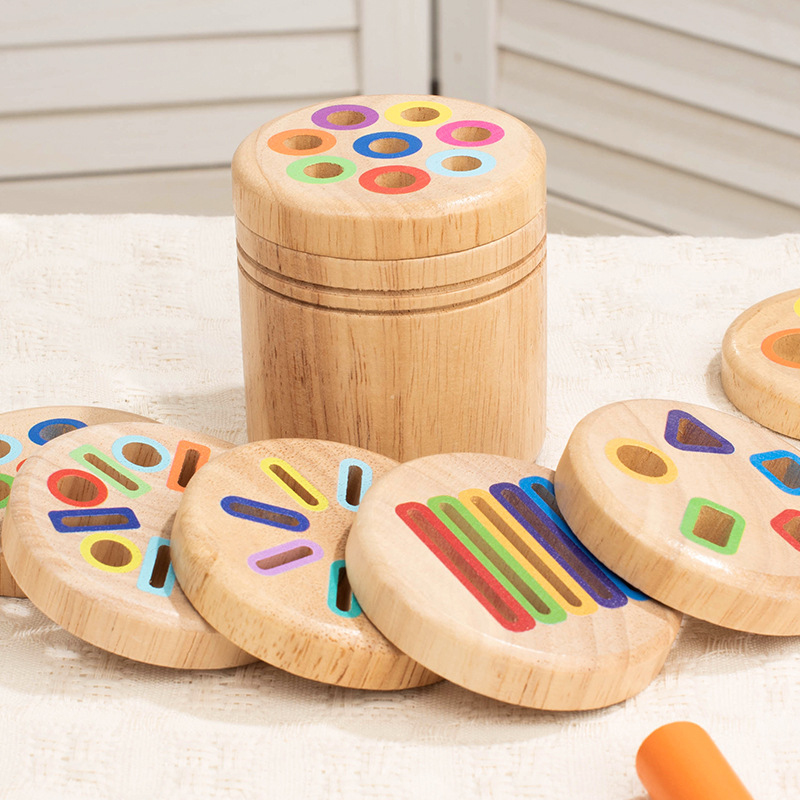 ถังไม้มอนเตสซอรี่สำหรับจัดเรีย - Kids Educational Box บทวิจารณ์และราคา