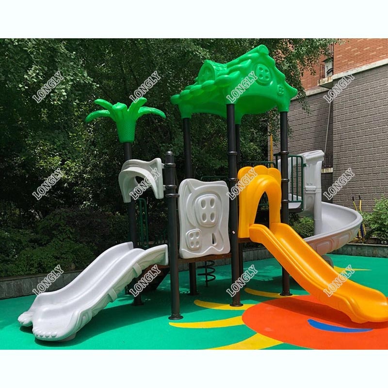 สไลเดอร์พลาสติกสำหรับเด็กกลางแ - Kids Education Park บทวิจารณ์และราคา