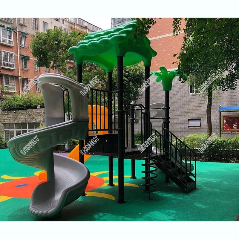 สไลเดอร์พลาสติกสำหรับเด็กกลางแ - Kids Education Park บทวิจารณ์และราคา