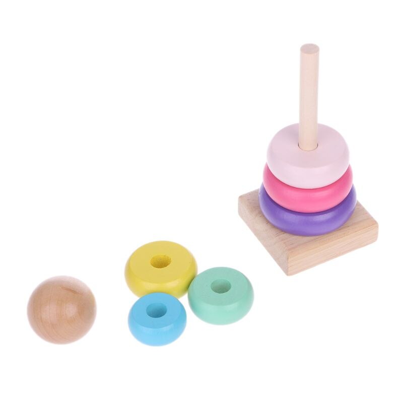 ของเล่นไม้รูปหอคอยสายรุ้งสำหรั - Kids Educational Box บทวิจารณ์และราคา