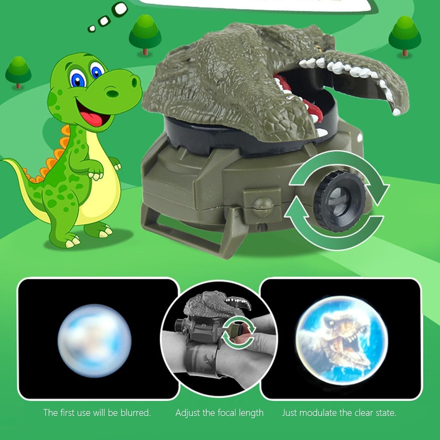 นาฬิกาโปรเจคเตอร์ไดโนเสาร์สําห - Kids Education Images บทวิจารณ์และราคา