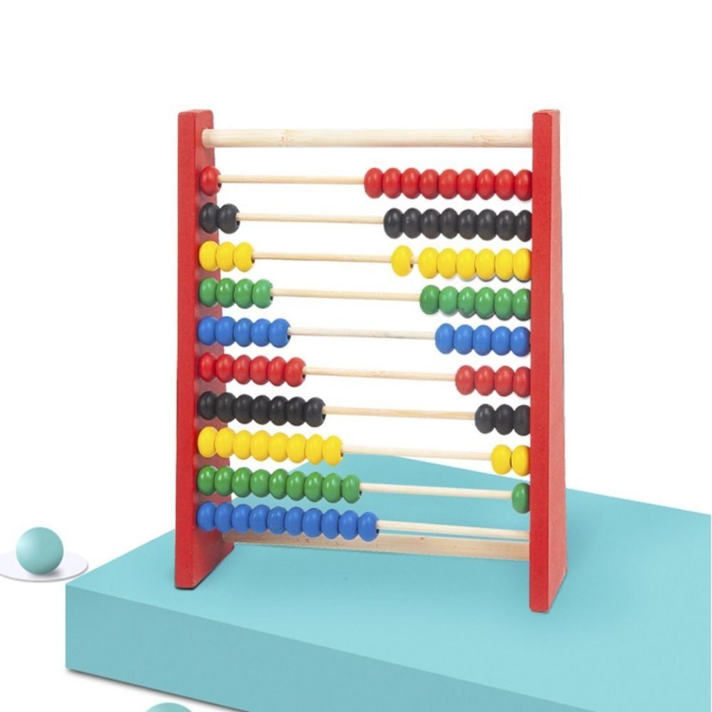 ลูกคิดไม้ทนทาน สีแดง น้ำเงิน เ - Kids Education Calculator บทวิจารณ์และราคา
