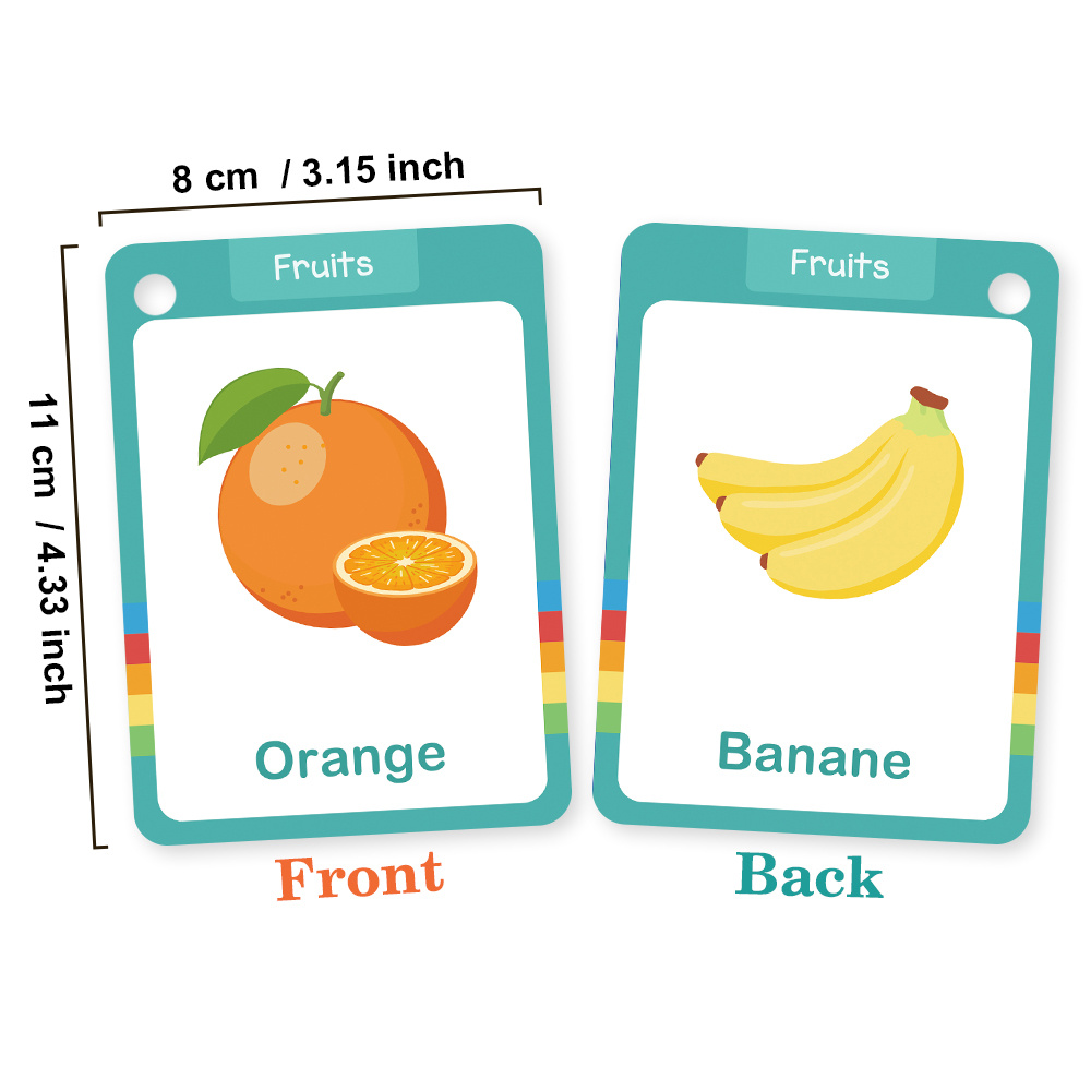 การ์ดคำศัพท์ภาษาฝรั่งเศสเกี่ยว - Kids Educational Posters บทวิจารณ์และราคา