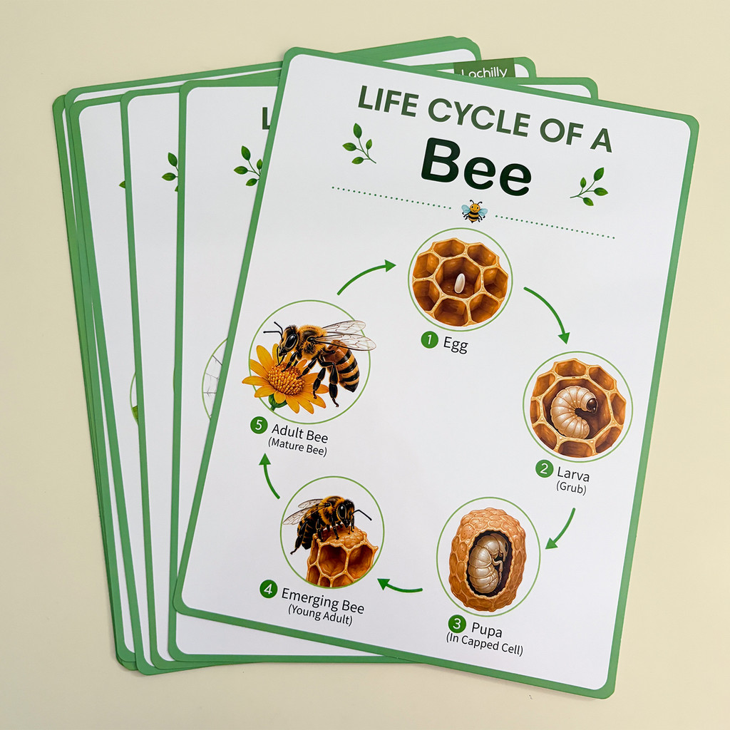 โปสเตอร์การศึกษาวัฏจักรชีวิตขอ - Kids Educational Posters บทวิจารณ์และราคา