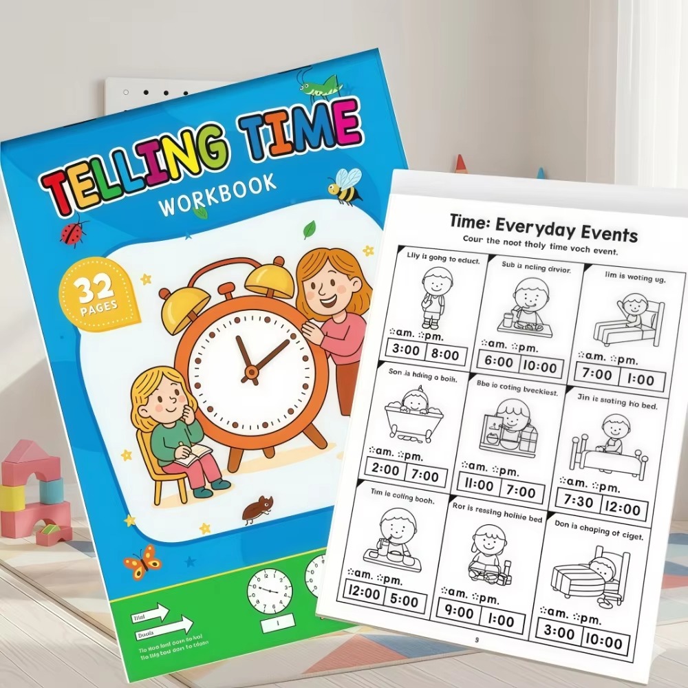 สมุดแบบฝึกหัดการบอกเวลาสำหรับเ - Learning Workbook Preschool บทวิจารณ์และราคา