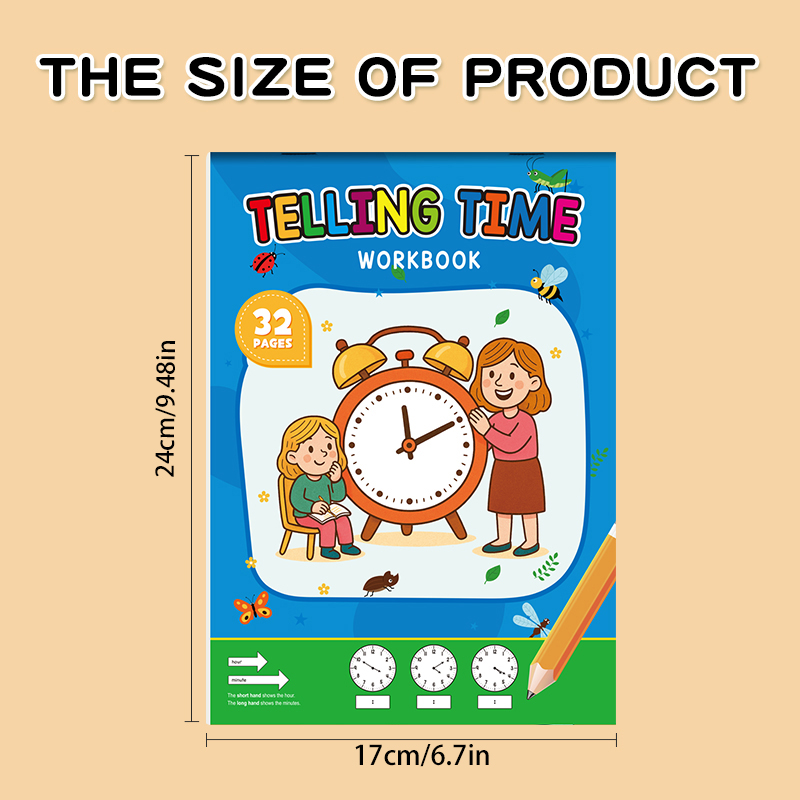 สมุดงานฝึกหัดเรียนรู้เรื่องนาฬ - Learning Workbook Preschool บทวิจารณ์และราคา
