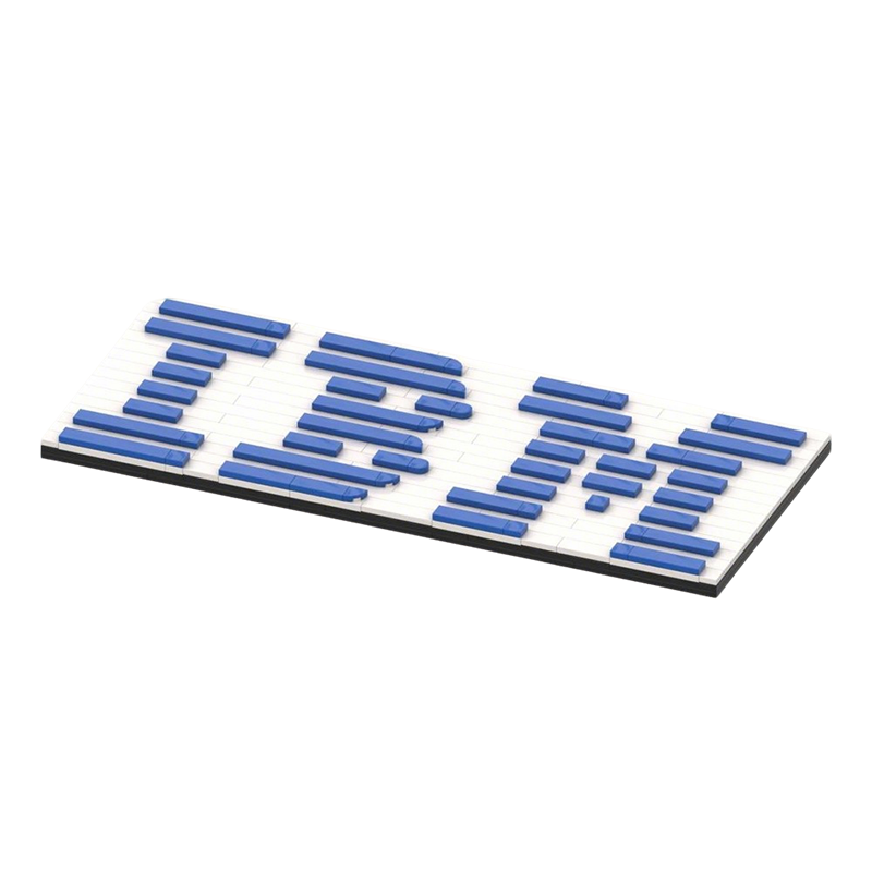 206 ชิ้น MOC โลโก้ IBM ของเล่น - Kids Education Logo บทวิจารณ์และราคา