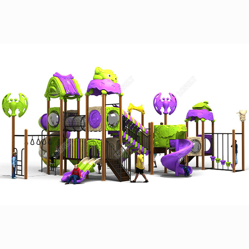 สไลเดอร์พลาสติกสำหรับเด็กกลางแ - Kids Education Park บทวิจารณ์และราคา