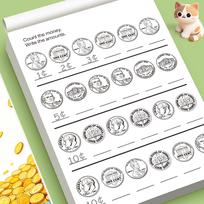 สมุดแบบฝึกหัดการนับเงินสำหรับเ - Learning Workbook Preschool บทวิจารณ์และราคา