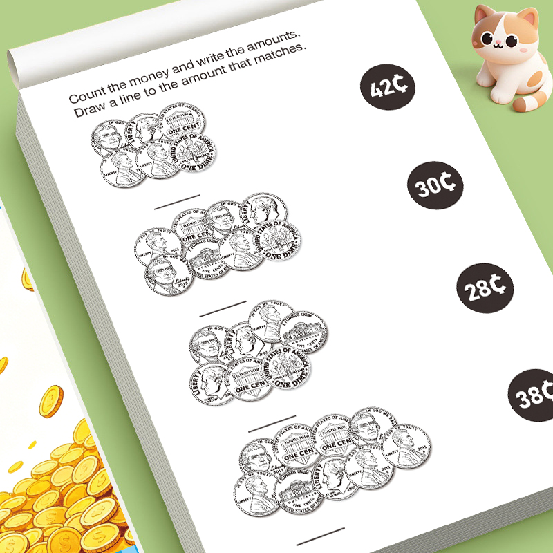 สมุดแบบฝึกหัดการนับเงินสำหรับเ - Learning Workbook Preschool บทวิจารณ์และราคา