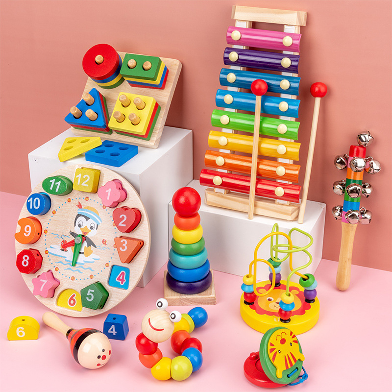 การศึกษาไม้ Montessori ของเล่น - Kids Educational Box บทวิจารณ์และราคา