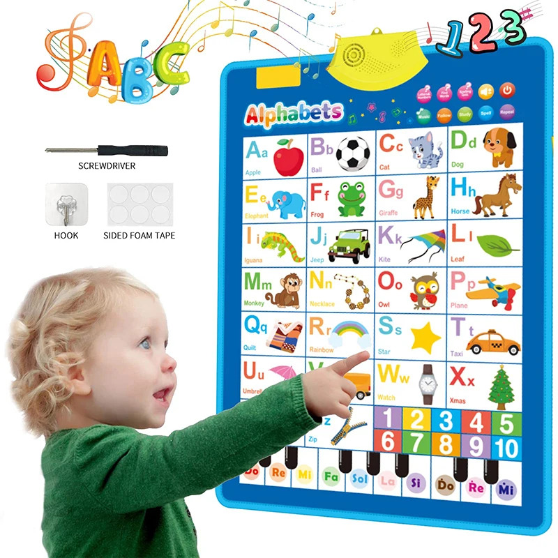 อิเล็กทรอนิกส์ตารางติดผนังตัวอ - Kids Educational Posters บทวิจารณ์และราคา