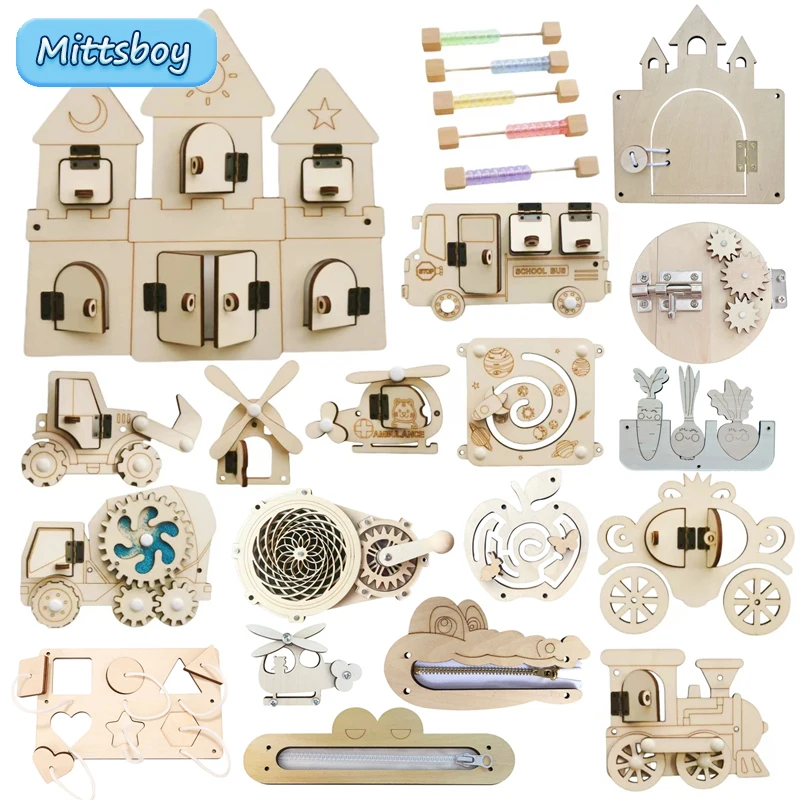 Montessori Busy Board DIY ไม้อ - Kids Education Calculator บทวิจารณ์และราคา