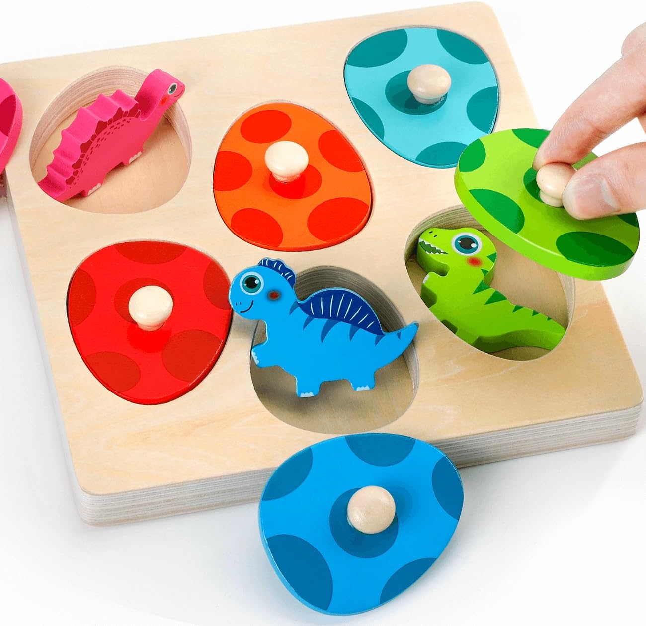 ไม้ไดโนเสาร์จิ๊กซอว์ปริศนาของเ - Kids Nature Education บทวิจารณ์และราคา